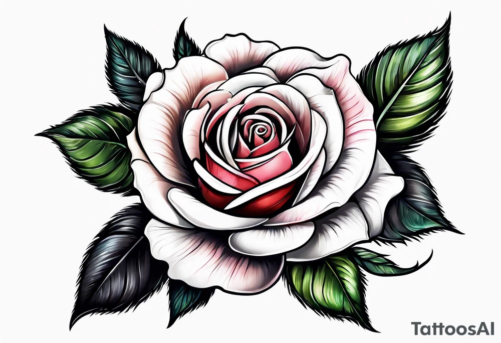 Sexy rose tattoo idea