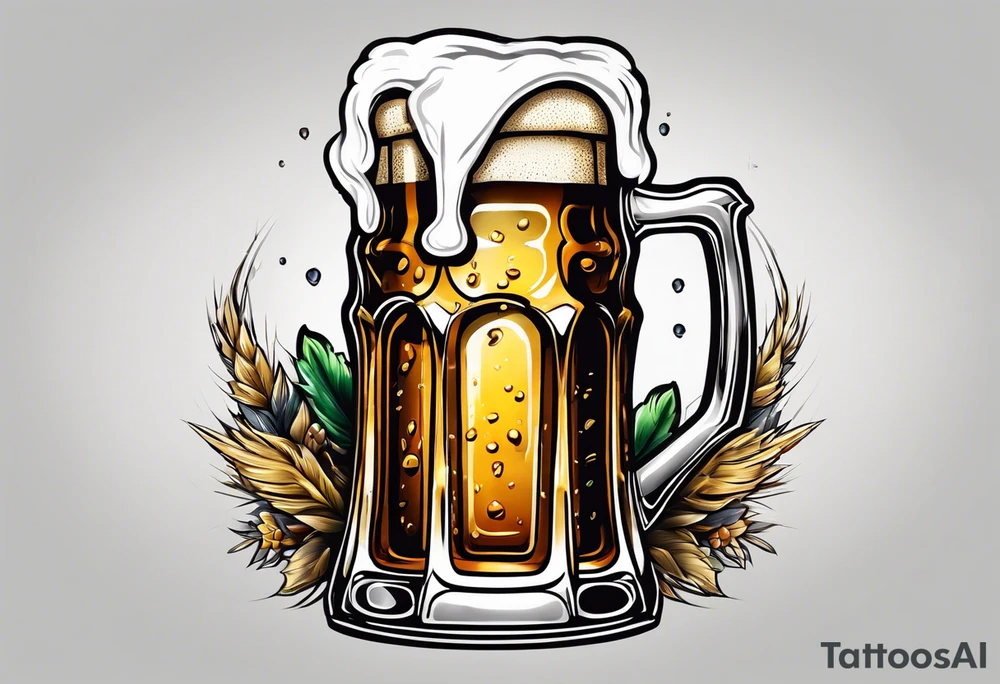 sull with beer tattoo idea
