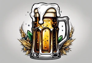 sull with beer tattoo idea
