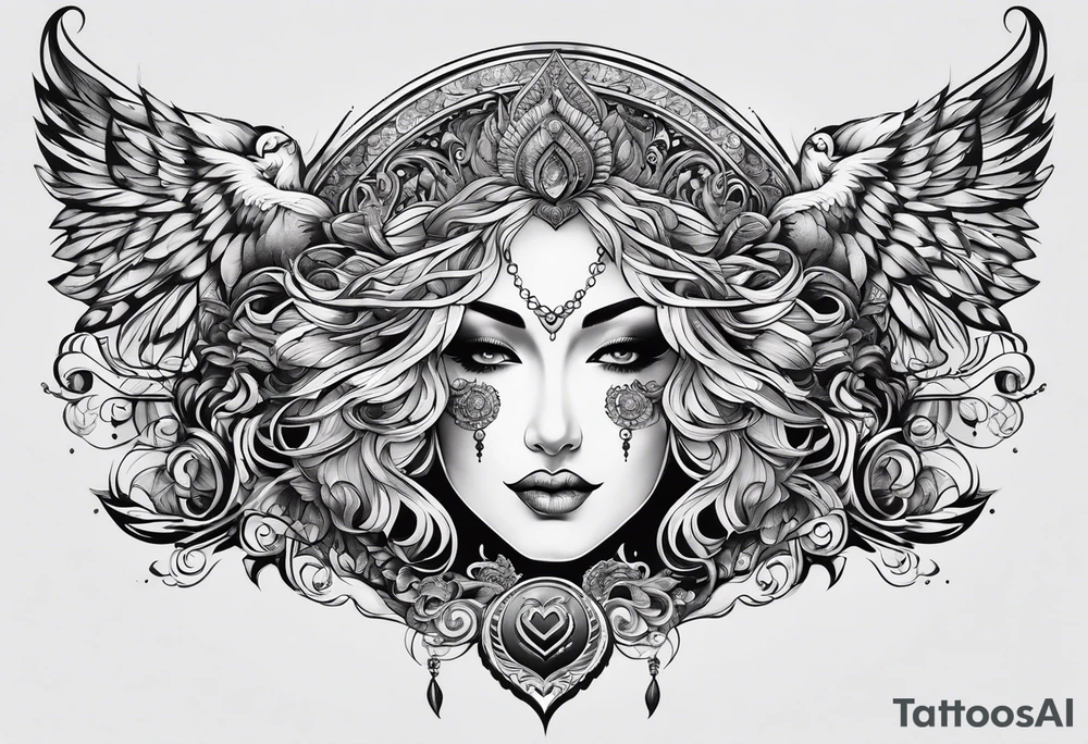 Full back tattoo covering the whole back tattoo idea