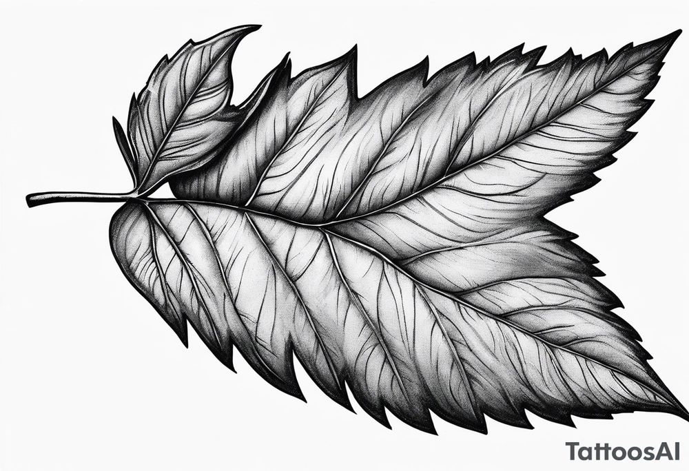Elm Leaf tattoo idea