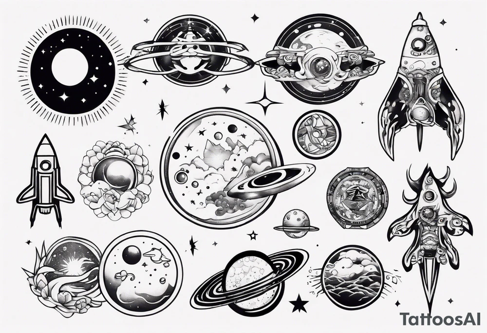 space tattoo idea