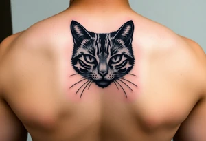 black cat tattoo idea