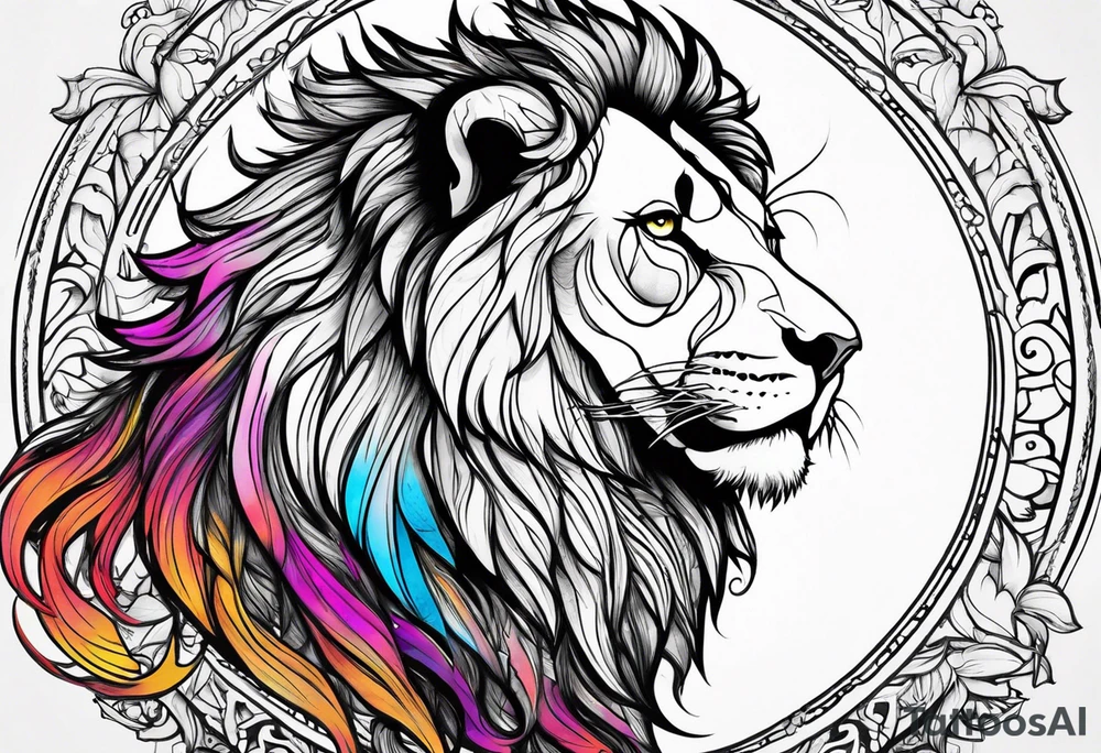 retarded lion tattoo idea