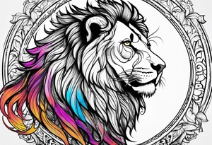 retarded lion tattoo idea