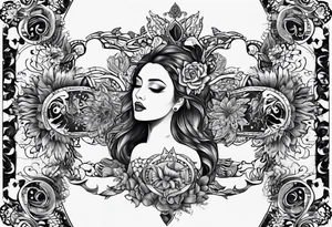 un corazon adentro el sol y el mar tattoo idea
