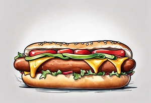 hot dog tattoo idea
