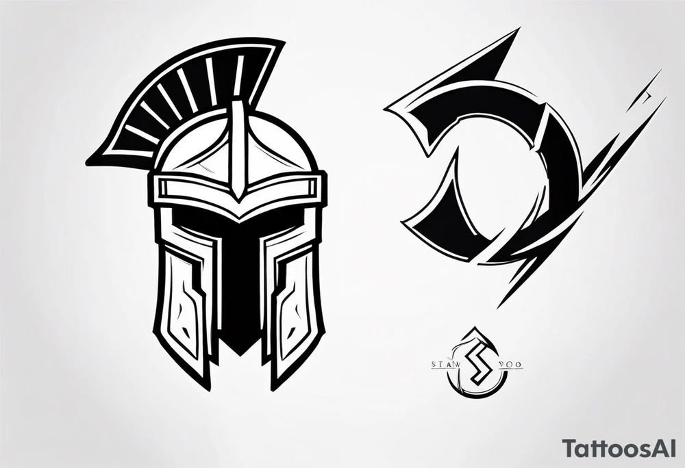 Ancient spartan symbol tattoo tattoo idea