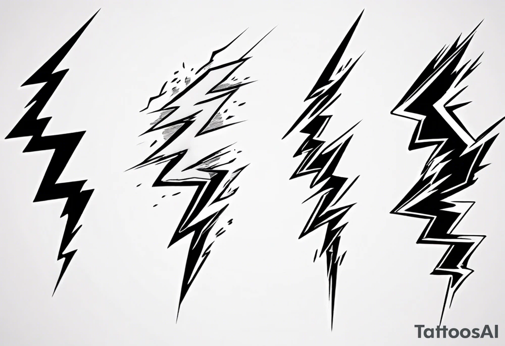 Realistic Lightning Bolt Tattoo tattoo idea