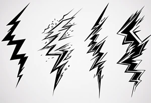 Realistic Lightning Bolt Tattoo tattoo idea