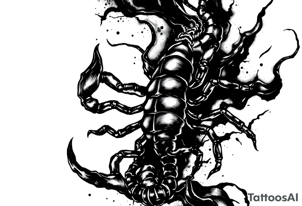 Scorpion Japanese style tattoo idea