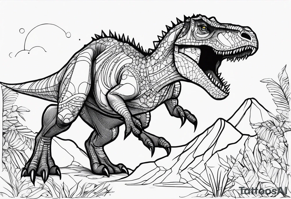 dinosaur tattoo idea