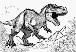 dinosaur tattoo idea