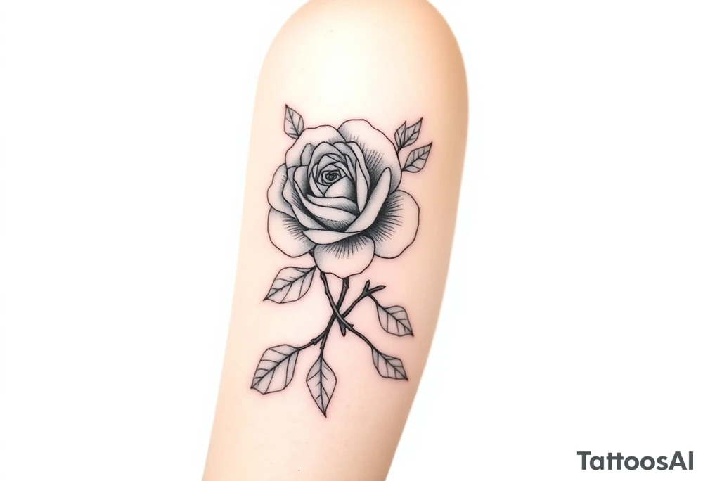 rose and mum tattoo tattoo idea