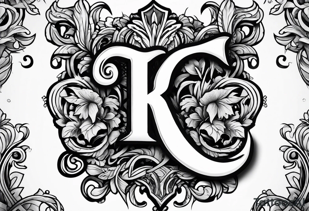 letter r tattoo idea