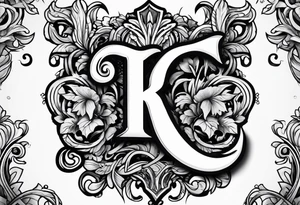 letter r tattoo idea
