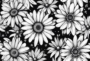 Daisy with 8 pedals tattoo idea