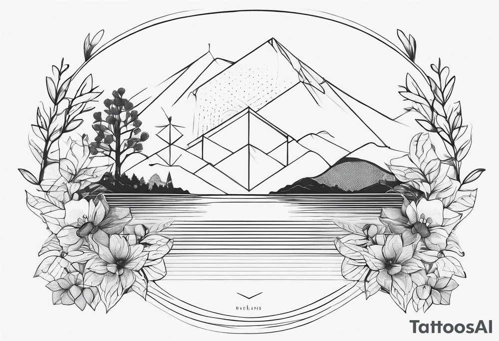 dainty, fine line tattoo idea