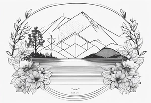 dainty, fine line tattoo idea