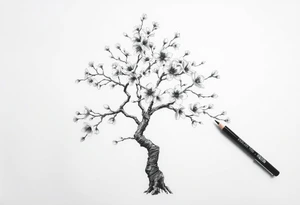 Blossom tree tattoo idea