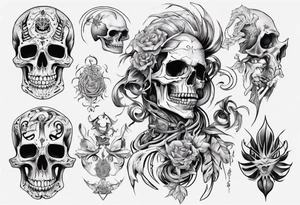 dorado skeleton tattoo idea