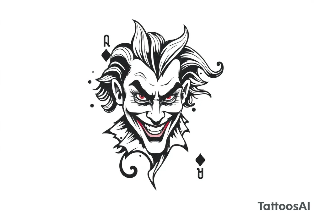 Joker's card tattoo idea