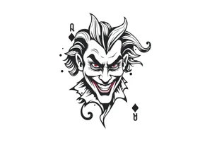 Joker's card tattoo idea