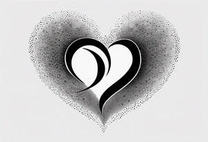 Coeur brisé àdans le symbole de l'infini tattoo idea