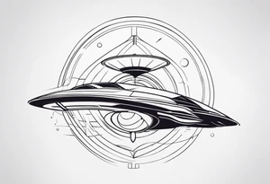 scifi simple design tattoo idea