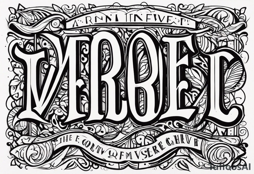 Drew tattoo idea
