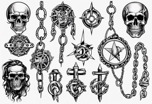 Chains tattoo idea