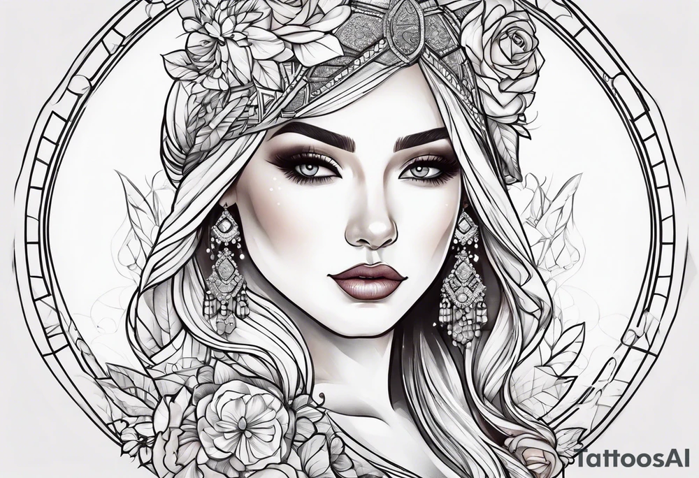Beautiful wedding tattoo idea