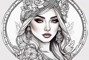 Beautiful wedding tattoo idea