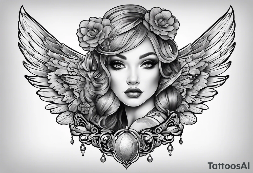 Dolly, acorn, wings tattoo idea