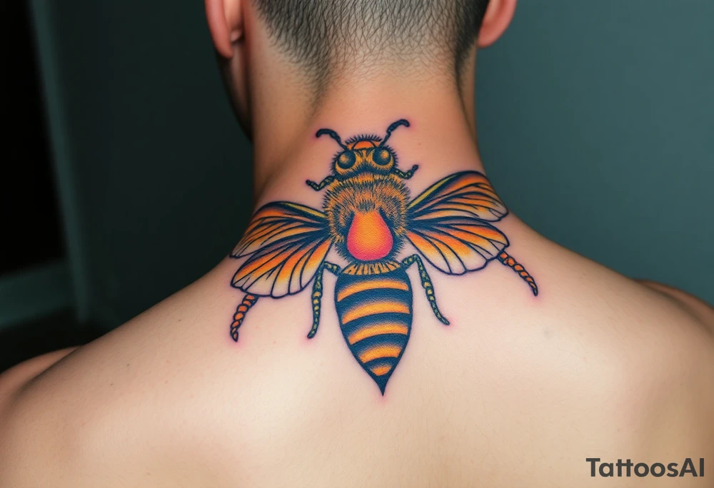 Honey comb bees tattoo idea