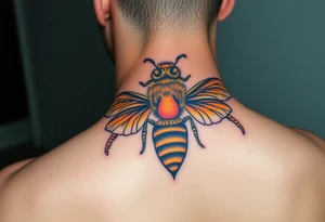 Honey comb bees tattoo idea