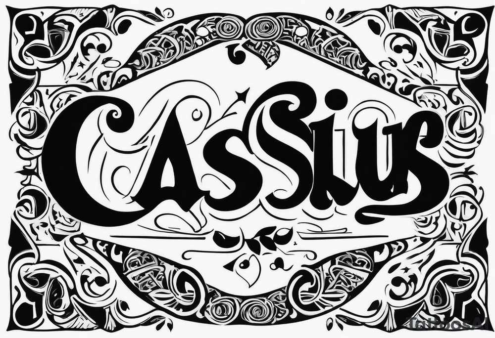 the name 'cassius rafiki mckenzie' tattoo idea