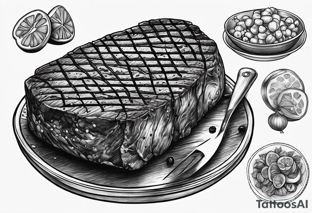 Steak tattoo idea