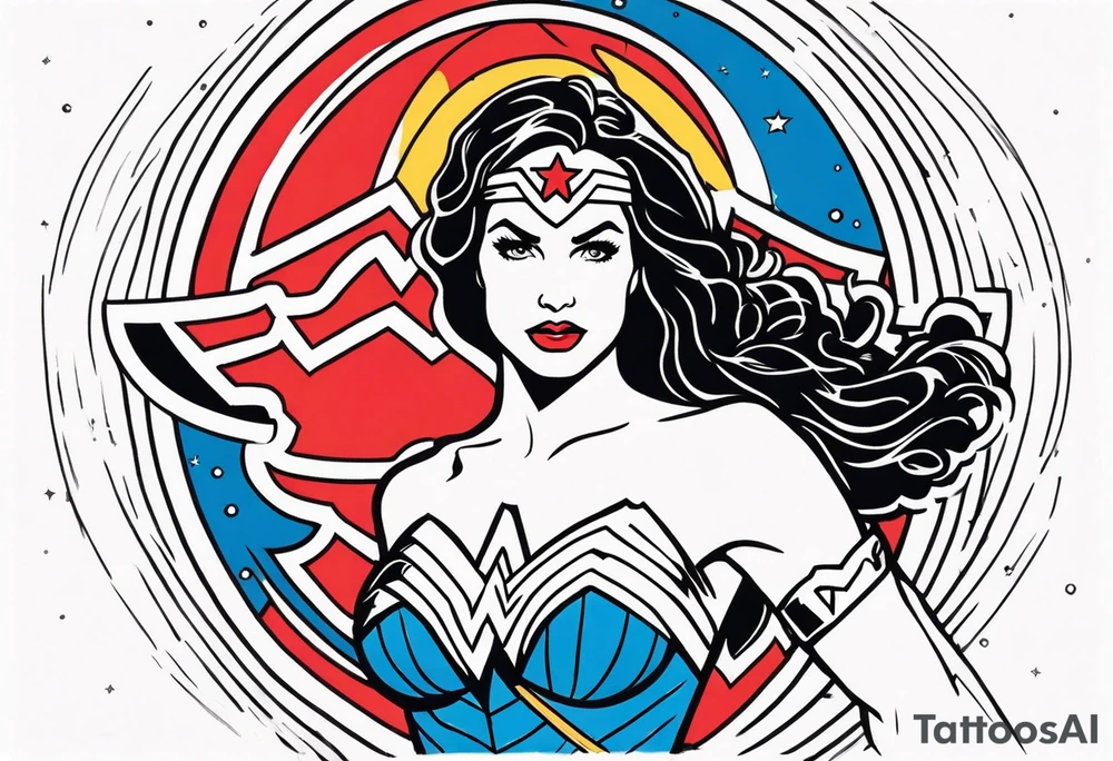 Wonder woman tattoo idea