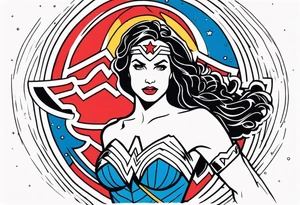 Wonder woman tattoo idea