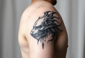 arm tattoo which is deep and meaninful very unique and psycheelic tattoo idea