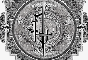 arabic calligraphy of the translation, what doesnt kill you makes you stronger - Just writing tattoo idea