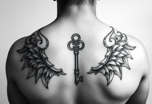 He still holds the key tattoo idea