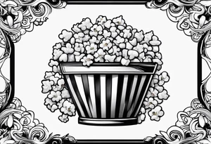 popcorn bucket tattoo idea