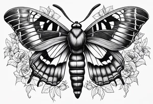 Death hawk moth tattoo idea