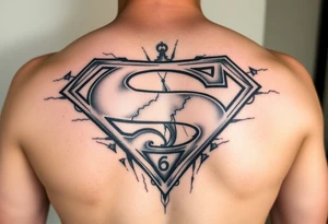 Superman sign in background Emma Ava Blakleigh Deacon Griffin broken clock sands of time sleeve tattoo idea