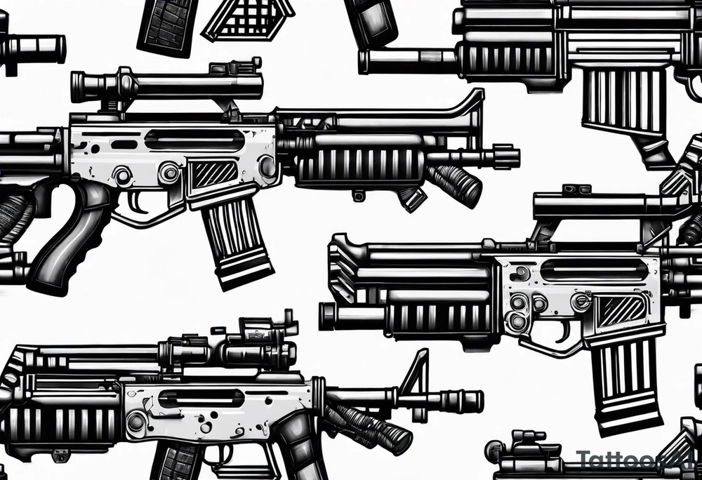 Mg42 machinegun tattoo idea