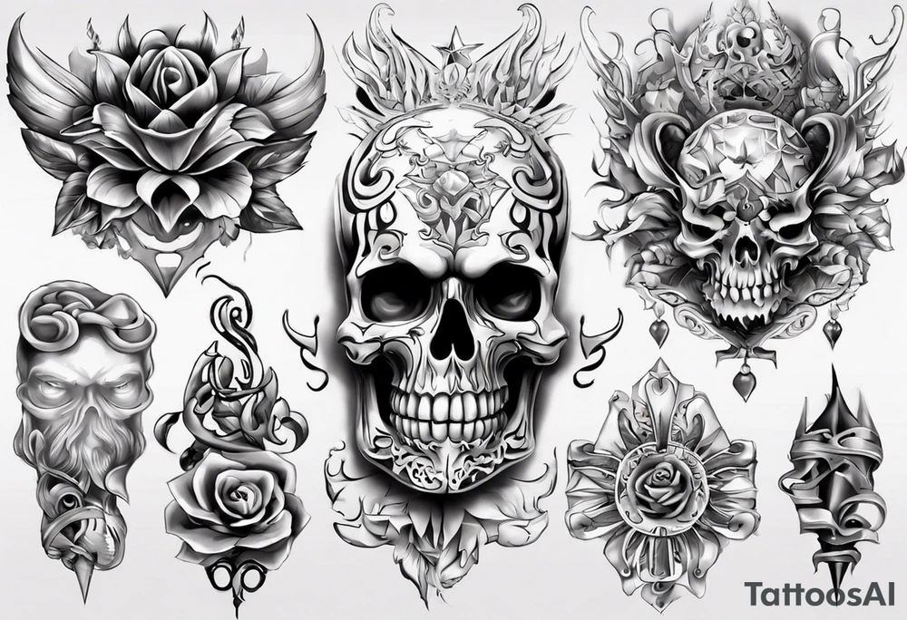 Тату рукав мужской tattoo idea