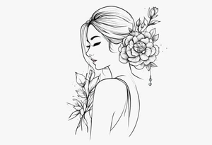 Flower back tattoo tattoo idea