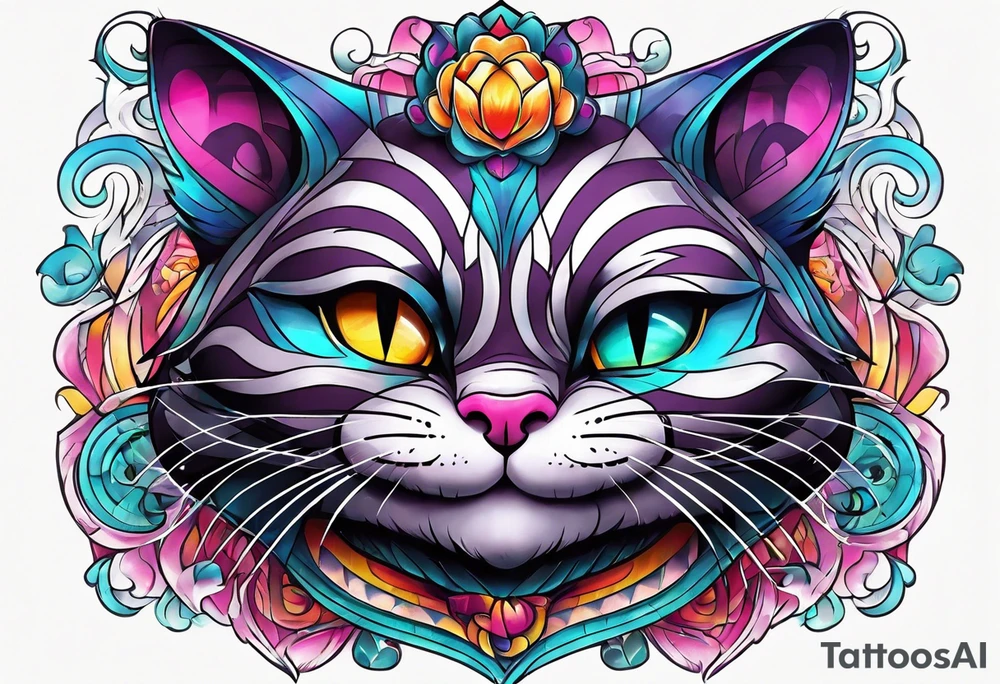 Cheshire Cat tattoo idea